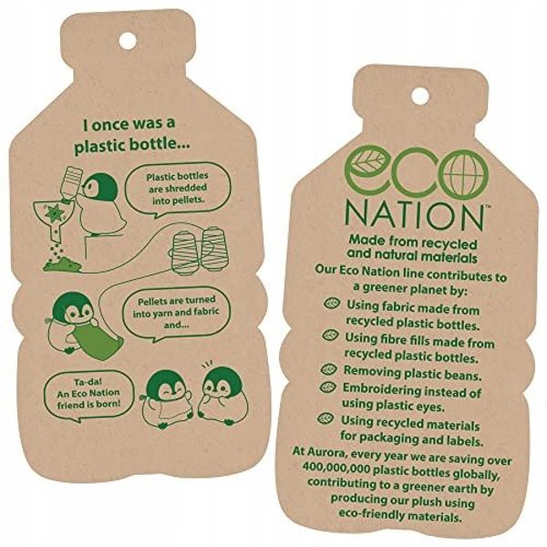 ECO NATION λούτρινο παιχνίδι ιπποπόταμος, 24 cm