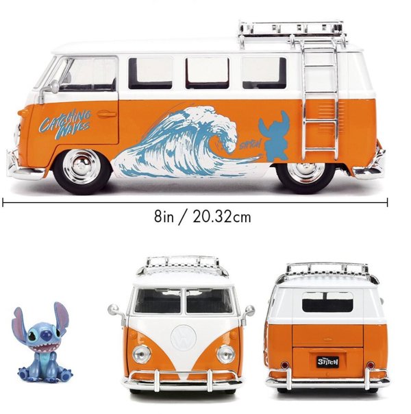 AUTOBUS MET JADA VOLWAGEN 1961 1 24 STITCH WB4