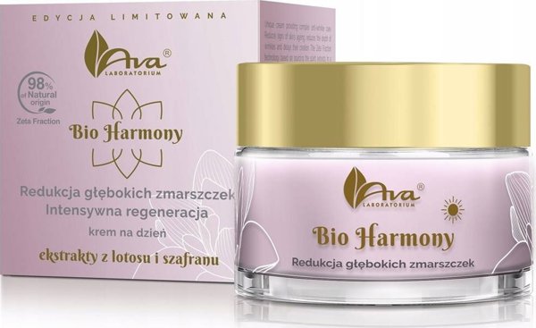 Ava Bio Harmony Αντιρυτιδική Κρέμα Ημέρας για Μείωση Ρυτίδων με Λωτό και Σαφράν, 50ml