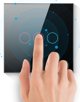 Διακόπτης Αφής Φωτισμού ZigBee Avatto LZTS02-EU-B3 Τριπλός Χωρίς Ουδέτερο TUYA (μαύρο)