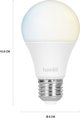 Avanca International BV Hombli έξυπνη λάμπα, 9W, E27, CCT, 1+1 Προωθητικό Πακέτο