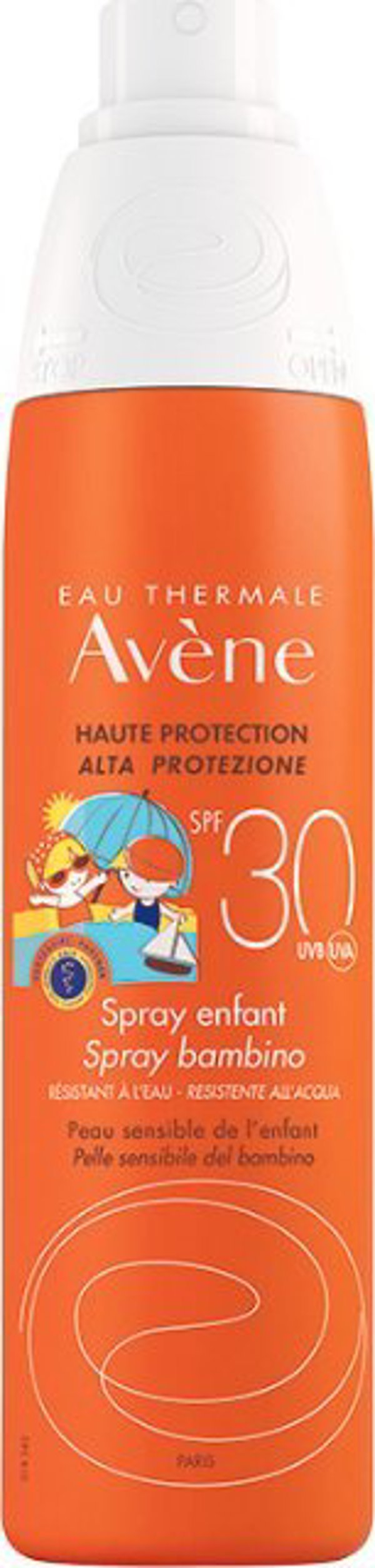 Avene 3282779402934, Sunscreen spray, Body, Spray, Demanding skin, Sensitive skin, 200 ml, Children