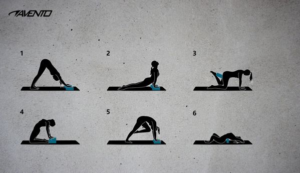 Avento Μπλοκ Γιόγκα Yoga Block για Ισορροπία και Ευελιξία, Μπλε, 23x15x7.5cm