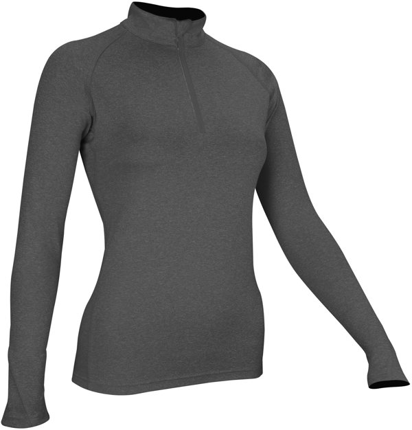 Avento T-shirt for women AVENTO 33VG ANM 44 Anthracite melange/Silver