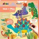 Avenir Wyklejanka Stick N Play - Κόσμος των δεινοσαύρων