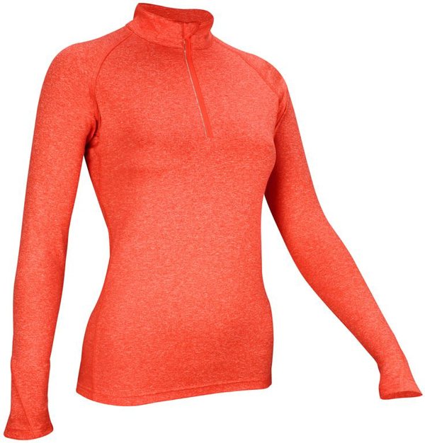 Avento T-shirt for women AVENTO 33VG KOR 42 Coral melange/White/Silver