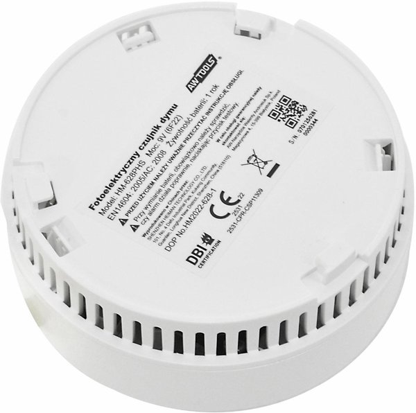 Ανιχνευτής Καπνού AWTools 9V με Μπαταρία