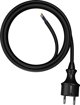 AWTools Καλώδιο Σύνδεσης H05VV-F 5m 2x1.0mm, Μαύρο, 16A, IP44