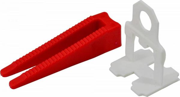 AWTools AWTOOLS ΣΥΣΤΗΜΑ ΕΠΙΠΕΔΩΣΗΣ ΠΛΑΚΙΔΙΩΝ 6-17mm / ΠΑΚΕΤΟ ΕΚΚΙΝΗΣΗΣ / 100τμχ.+100τμχ. (ΣΦΗΝΑ+ΚΛΙΠ 1,0MM) AW30367