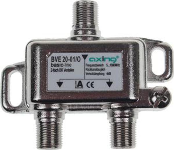 Axing BVE 20-01 Διακλαδωτής Κεραίας 2 Εξόδων, 5-1006 MHz, Υψηλής Θωράκισης