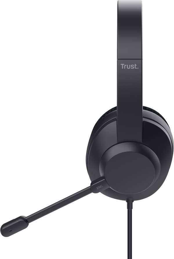 Trust Ayda Max USB Headset με Μικρόφωνο ENC - Μαύρο