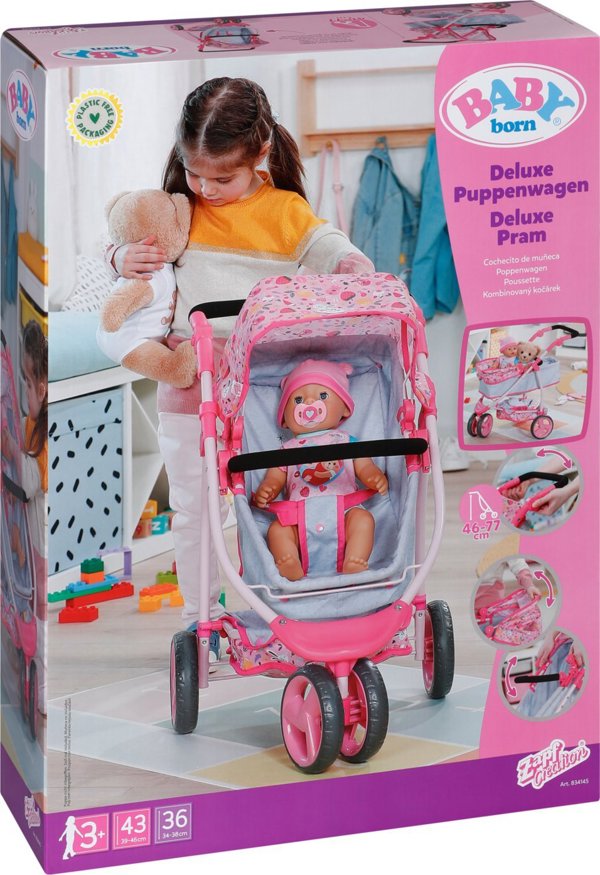 Baby Born Καρότσι 2 σε 1 Deluxe