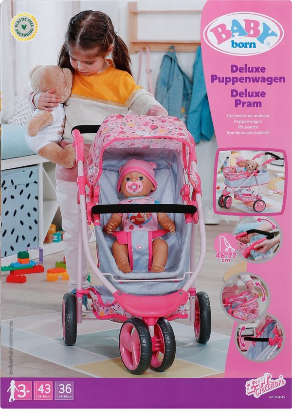 Baby Born Καρότσι 2 σε 1 Deluxe