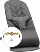 BabyBjorn BABYBJORN bouncer BLISS Βαμβάκι + ξύλινο παιχνίδι, ανθρακί, 606126 14235768 7317686061267