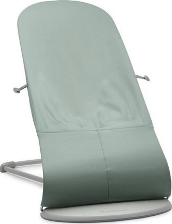 BabyBjorn BABYBJORN bouncer BALANCE Μαλακό μαύρο πλαίσιο Υφαντό/Ζέρσεϊ, ανοιχτό φασκόμηλο/γκρι, 005270 14235241 7317680052704