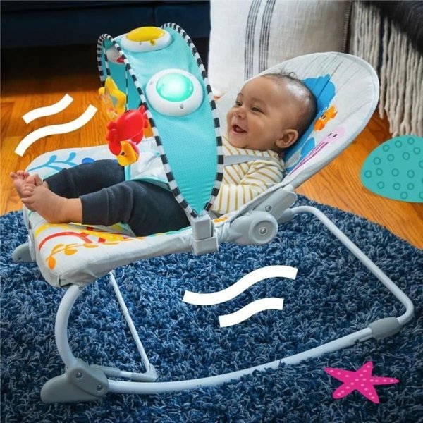 Baby Einstein BABY EINSTEIN Musical Infant to Toddler Rocker KICK TO IT Opus 0 - 30 m., MULTICOLORED, 16787