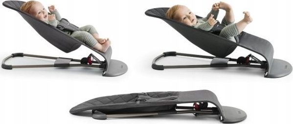 BabyBjorn BABYBJORN bouncer BLISS, woven, Antracite, 006121
