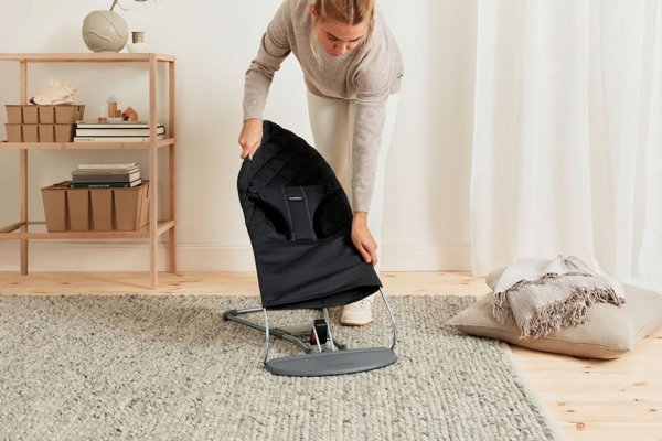 BabyBjorn BABYBJORN bouncer BLISS, Woven, Black, 006116