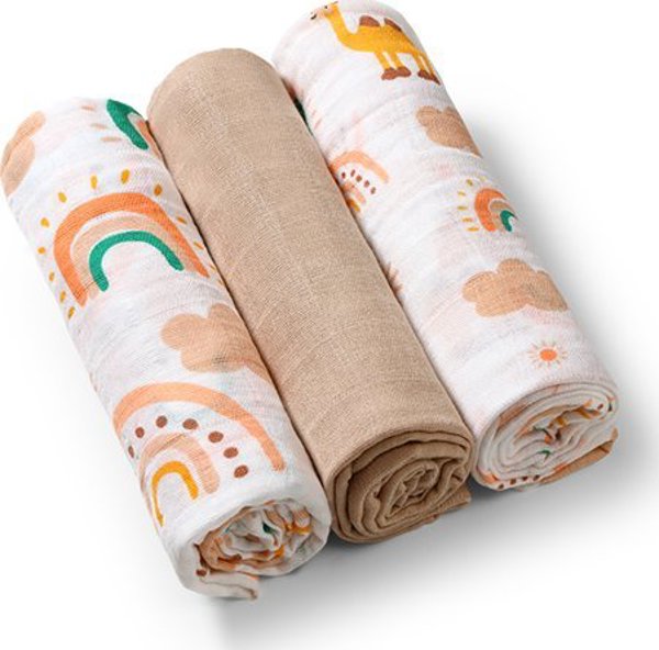 BabyOno 348/08 ΜΟΥΣΕΛΙΝΕΣ ΠΑΝΕΣ ΜΠΕΖ 3ΤΜΧ