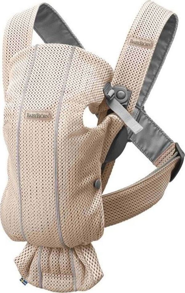BabyBjorn BABYBJORN MINI 3D Mesh – μάρσιπος, Περλέ Ροζ