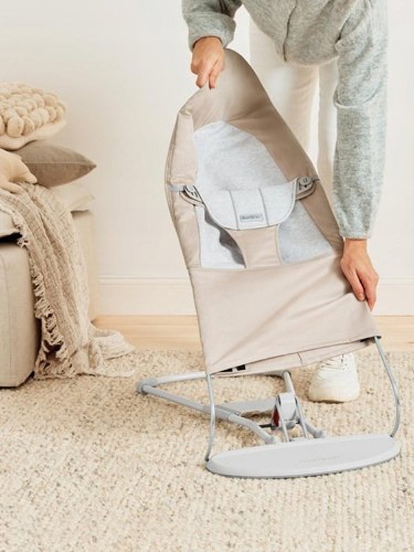BabyBjorn BABYBJORN bouncer BALANCE Soft Woven/Jersey, beige/grey, 005383
