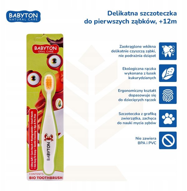 Babyton, Bio Οδοντόβουρτσα, Καβούρι, 12m+