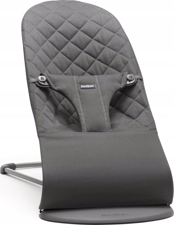 BabyBjorn BABYBJORN bouncer BLISS, woven, Antracite + woden toy, 606121