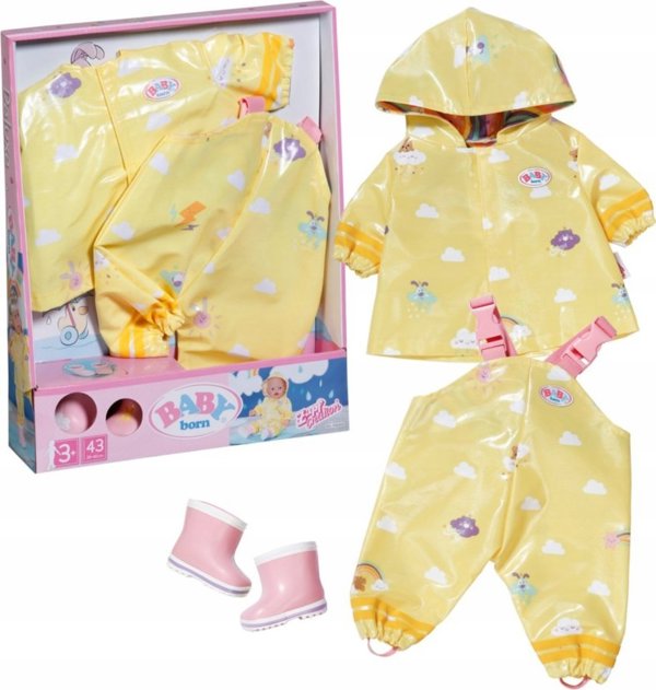 Σετ ρούχων Baby Born BABY BORN Deluxe Rain, 43cm