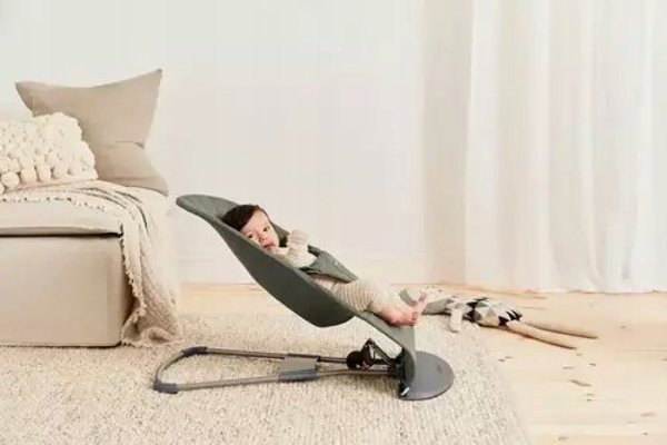BabyBjorn BabyBjörn ρηλάξ Bliss Woven/Classic quilt Σκούρο πράσινο 006046