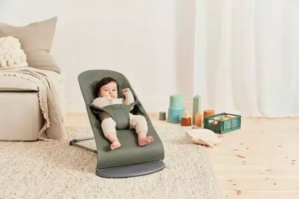 BabyBjorn BabyBjörn ρηλάξ Bliss Woven/Classic quilt Σκούρο πράσινο 006046