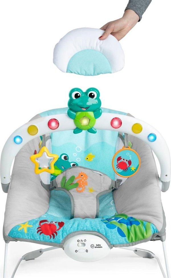 Baby Einstein BABY EINSTEIN Musical Bouncer KICK TO IT Neptune, 0 - 6 m., BLUE, 13102 14234255 74451131026