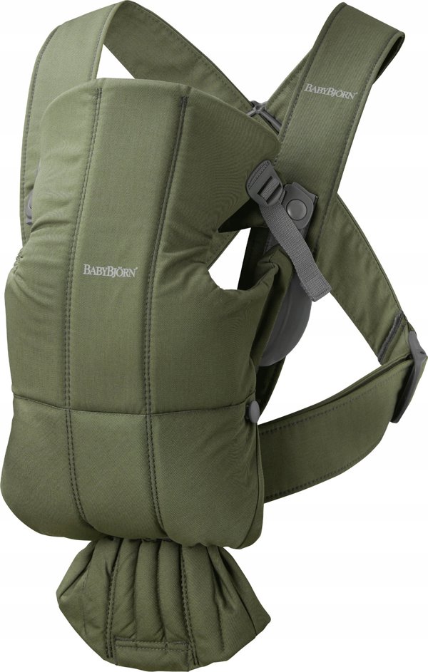 BabyBjorn BabyBjörn Μάρσιπος Mini Woven, Σκούρο πράσινο 021040