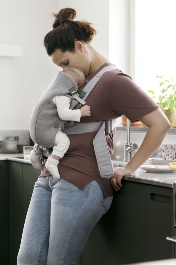 BabyBjorn BABYBJÖRN - Baby Carrier MINI 3D Jersey, ανοιχτό γκρι