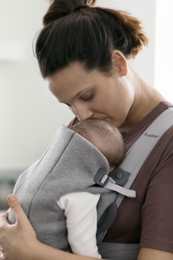 BabyBjorn BABYBJÖRN - Baby Carrier MINI 3D Jersey, ανοιχτό γκρι