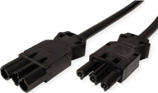 Bachmann Προέκταση BACHMANN GST18-3 αρσενικό/θηλυκό, χωρίς αλογόνα, μαύρο, 0,3 m