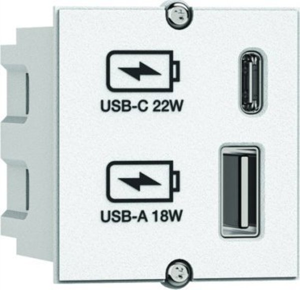 Bachmann BACHMANN Φορτιστής USB A/C 22Watt CM λευκό