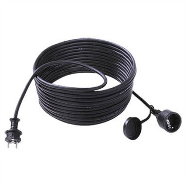 BACHMANN Προέκταση 3G1,5mm2 μαύρο, 5m, προστατευτική επαφή H07RN-F καουτσούκ/νεοπρένιο