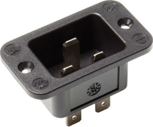 Bachmann BACHMANN βύσμα για ψυκτικές συσκευές IEC320 C20, μαύρο, θερμοπλαστικό, σύνδεση με βίδες