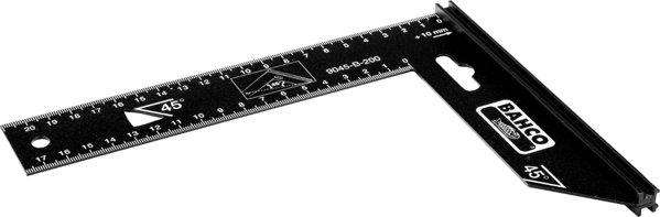 Bahco Bahco Ακριβείας 45° και 90° γωνία 250mm, μαύρο