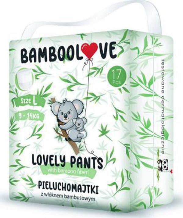 Bamboolove Lovely Pants Πάνες Βρακάκι L, 9-14 kg, Υποαλλεργικές από Μπαμπού, 18 Τεμάχια