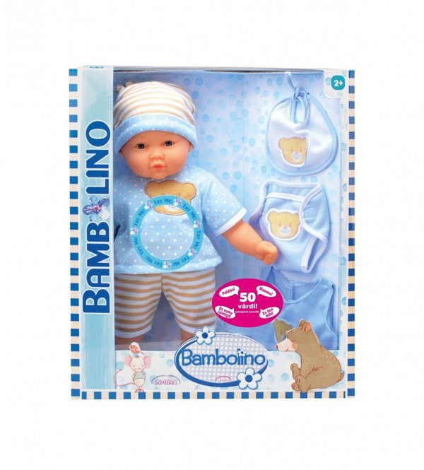 Bambolina BAMBOLINA μιλώντας κούκλα Rose Baby Boy (LV 50 λέξεις), BD361LV 13411804 4895167988089