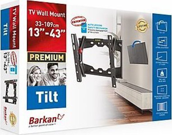 Barkan BARKAN E210+.B 13"-43" Τηλεόραση, κλίση, τοίχου, μαύρο