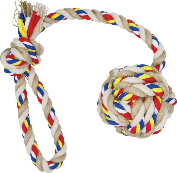 Barry King Barry King σχοινί με θηλιά και μπάλα με γιούτα 5cm x 40cm / 145g 8040238 5904479155153