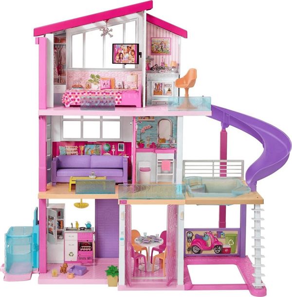 Barbie Ιδανικό σπίτι νέα ανελκυστήρας Φως+ήχοι (GNH53)