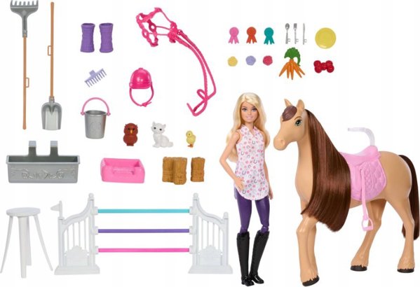*****Barbie stadnina koni zestaw+lalka JDN43 /1