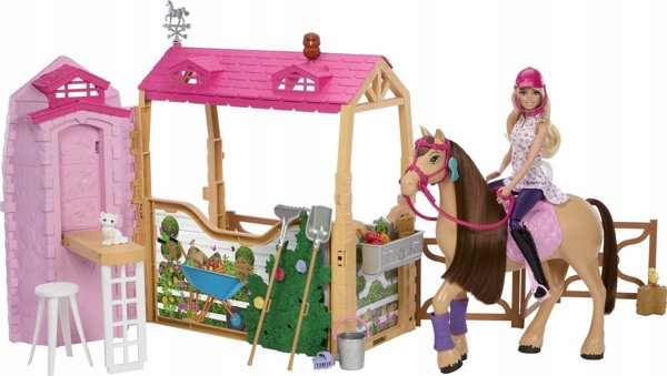 *****Barbie stadnina koni zestaw+lalka JDN43 /1