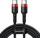 Baseus cable Cafule PD USB-C - USB-C 2,0 m 5A red-black 100W