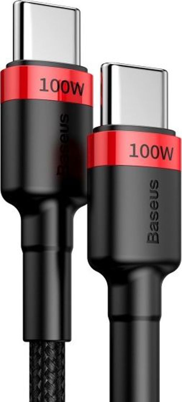 Baseus cable Cafule PD USB-C - USB-C 2,0 m 5A red-black 100W