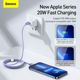 Καλώδιο USB Baseus USB-C - Lightning 1.2 m Μωβ (FD-2259-6932172602765)