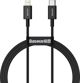 Καλώδιο USB Baseus USB-C - Lightning 1 m Μαύρο (BSU2666BLK)
